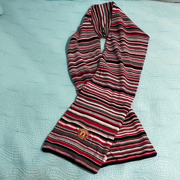 Paul Smith Manchester United striped wool cashmere blend scarf - Picture 2 of 14